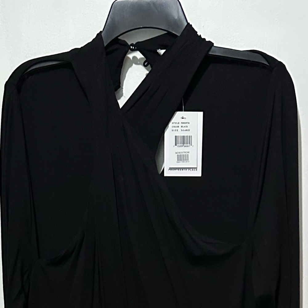 Elegant Black Long Sleeve Dress